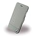 Produktbild BMW BMFLBKP7LLST Signature Booktype Echtleder Schutzhülle für Apple iPhone 7, Logo Aufdruck Taupe