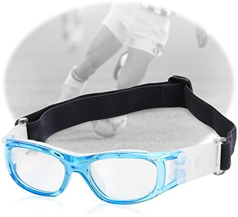 Leopard Shop Children Basketball Football PC Lens Protective Eye Glasses Sports Eyewear Goggles - Blue
