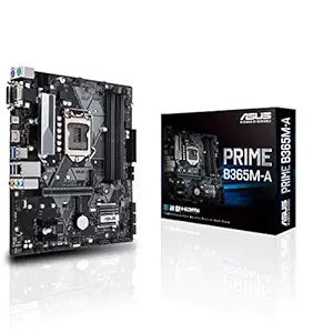 Asus B365M-A - LGA1151-9th Generation Supported Motherboard - DDR4, M.2, 64GB