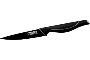 Nirosta Coltello verdura, Linea Wave in acciaio inossidabile con rivestimento antiaderente nero 12cm