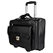 Madame Exclusive Stylish Black Leather Laptop trolley Bag RS.7925.00