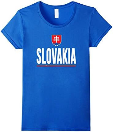 Women's SLOVAKIA T-shirt 2016 Slovak Flag Tee Men Women Kids Medium Royal Blue