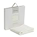 The Little Green Sheep Organic Knitted Baby Blanket (White)