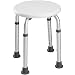 Produktbild TecTake Duschhocker rund mit Aluminiumgestell | 8-fach höhenverstellbar 36 - 54 cm