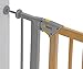 Hauck Deluxe Wood and Metal Pressure Fix Safety Gate - Metallic