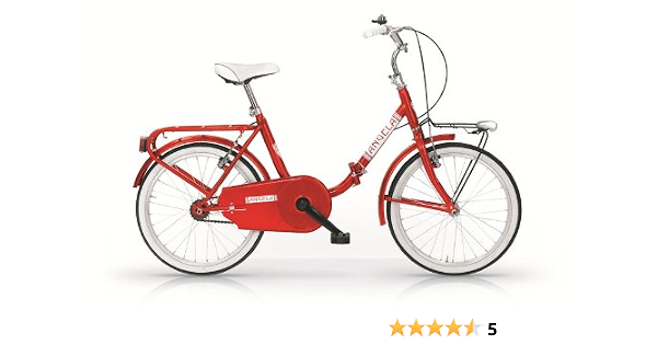 Bicicletta pieghevole tipo graziella 24' Angela rossa MBM : Sport e tempo  libero