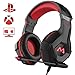 Produktbild Mpow Gaming Kopfhörer für PC PS4 Xbox One, 7 Farbe RGB-LED Licht, Surround-Sound Gaming Headset mit Mikrofon, Super Leicht Headset Over-Ear-Gaming Kopfhörer für Computer Mac Handy Nintendo Switch