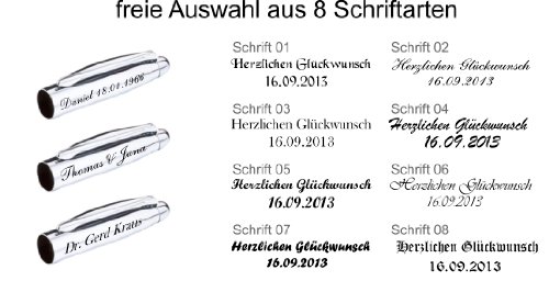 Hochwertiges 2-tlg. Schreibset Kugelschreiber, Lance Rollerball mit Gravur nach Wunsch. - 4