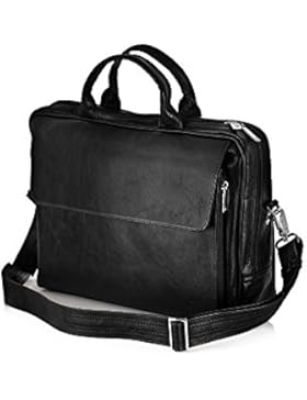Solier echtes Leder Herren Schulter Laptop Tasche Premium Rothen SL30
