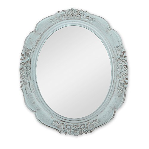 Dekospiegel Schminkspiegel Wandspiegel Hängespiegel Holz Barock Shabby Chic Mint