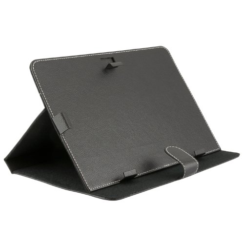 iProtect Kunstleder Tasche für SAMSUNG TABLET Schutz Hülle Case mit Stylus PEN für GALAXY TAB 2 10,1 Zoll schwarz - 3