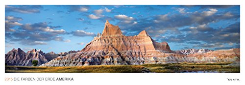 KUNTH Kalender Die Farben der Erde Amerika 2015, Panorama-Wandkalender