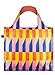 Produktbild LOQI Geometric Einkaufstasche / Reisetasche Reise-Henkeltasche, 50 cm, Stripes (New)