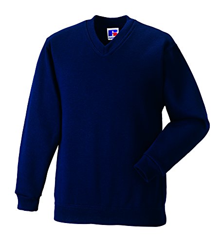 Jerzees kids V-neck sweat in navy age 11-12