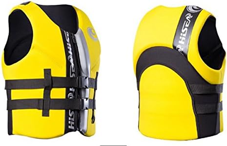 Shark Skin DesignFloating Vest VAHOME Life Jackts for Fishing Surfing Kayaking (Yellow, XS)