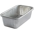 Nordic Ware Naturals 1 Pound Loaf Pan, Natural Aluminium Bread Tin with Superior Heat Conductivity, Premium Bakeware Made in The USA, Silver