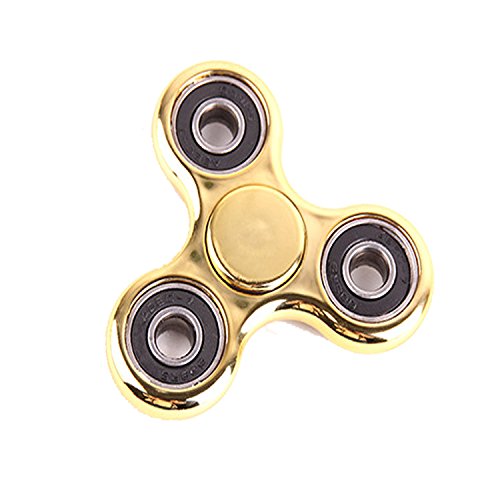 L-FENG-UK Hand Fidget Finger Spinner Focus Reduce Stress Tool (Glod)