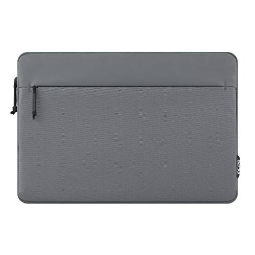 Incipio Truman Sleeve für Microsoft Surface Pro 4 / Pro (2017) - von Microsoft zertifizierte Schutzhülle [Type Cover Kompatibel | Außentasche | Stylus Halter | Nylon | Gepolstert | Verschiedene Farben] - Grau (MRSF-095-GRY)