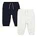 Bluezoo Pack Of Two Baby Boys' Navy And Grey Ribbed Jogging Bottoms 9-12 Months