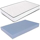 Ailime Matelas orthopédique waterfoam à mémoire de Forme Hauteur 14 cm revêtement Cotton modèle Printemps 140 x 190 cm Blanc