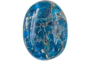 LA SPHÈRE GUÉRISSEUSE Blauer Apatit, Kieselstein aus Madagaskar, Naturstein, polierter Heilstein, blauer Apatit, poliert (4 bis 5 cm)