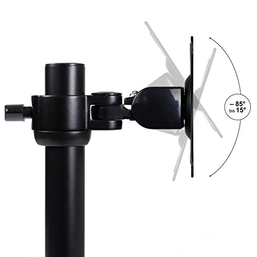 eSmart Germany TV-/Monitor-Tischständer 25 – 76 cm (10 – 30 Zoll) neigbar VESA 75 x 75 bis 100 x 100 neigbar + schwenkbar + drehbar + Pivot-Funktion Schwarz Montagelöcher am TV max. 100 x 100 mm (Breite x Höhe) - 4