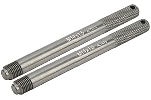 AUSLA 2 szt. Kołek do Wyrównywania kół, Zestaw Kołków do Wieszaka na Koła Prowadnica Pilotowa Śruba z Występem, Prowadnica Kołka do Obręczy Narzędzie do Naprawy Opon (M14*1.5)