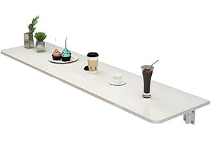 HFFAIWM A Parete A Ribalta Tavolo Tavolo Pieghevole Tavolo Da Cucina Tavolo Da Pranzo Scrivania Salvaspazio Per L'ufficio Di Casa Garage Computer Scrivania A Cavalletto Tavolo Pieghevole Tavolo(Size:100x30cm)