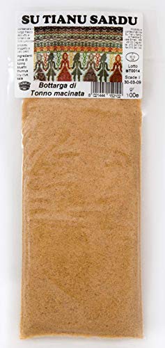 Bottarga di Tonno dalla Sardegna 100g macinata (uova di tonno essiccata grattugiata) produzione artigianale sarda Kosher