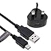 Produktbild 2 in 1 Mini USB Daten Sync Ladekabel Cord Kabel & UK AC 3 Pin Netzstecker Adapter Ladegerät Für Garmin Montana 600| Auto GPS Navigation Satellite System