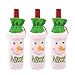 Produktbild BESTOYARD 3 stücke Weihnachten Flasche Abdeckung Tasche Schneemann Weinflasche Abdeckung Dekoration Urlaub Geschenk Tasche Dinner Party Tisch Dekor