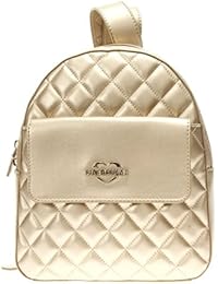 Love Moschino backpack Metallic Quilted gold