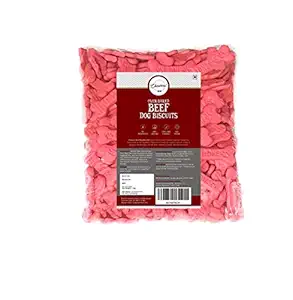 Chewers Oven Baked Real Beef (Buffalo) Dog Biscuits, Beef Flavour, Dog Treat 1 Kg (Pack of 12)