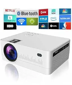 IBS 9.O Android WiFi, YouTube, Netflix, HD LED, 3D HQ4 Projector Bluetooth 5000 Lumens