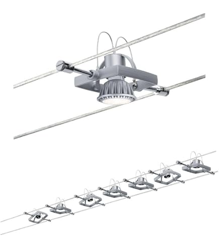 Paulmann Spot Spice Pendelleuchte – Klarglas, 12 V, 35 W Halogen, Kabelabstand 16 Cm