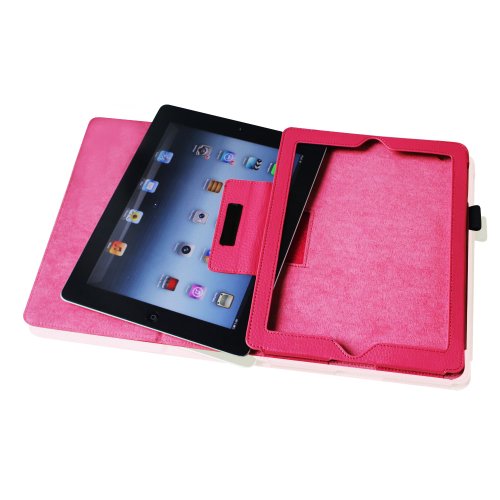 Fintie iPad 2 / 3 / 4 Hülle Case – Folio Slim Fit Kunstleder Schutzhülle Cover Tasche Etui mit Auto Schlaf / Wach Funktion für Apple iPad 2 / iPad 3 / iPad 4, Magenta - 6