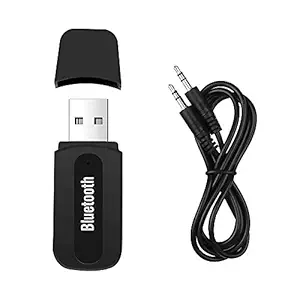 KMJSA B453 Bluetooth Dongle Car Bluetooth 4.0 USB Music Audio Receiver Wireless 3.5MM Jack Bluetooth Transmitter Bluetooth Audio Music Adapter Car Aux Wireless Handsfree