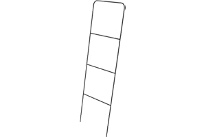 BOX AND BEYOND Porte-serviettes échelle Minimalist - Métal noir - 4 niveaux - 150x45x1cm