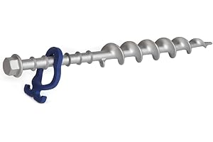 Peggy Peg – 2 Stück Schraubheringe Long aus Aluminium 31cm – Erdschrauben für Normale bis sandige Böden & Böden mit Geröll – hochbelastbare Zeltheringe für Großzelte, Leinen, Planen, Sturmverspannung