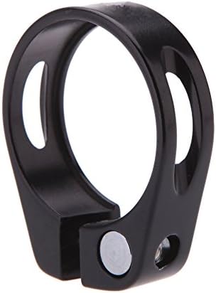 Bike MTB Road Aluminum Alloy Super Light Cycle Seat Post Clamp (Black, 31.8mm)