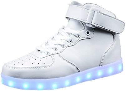 7 Colors USB Charging Shoes Flashing Sneakers Led Shoes Light Up High Top Sneakers Unisex Men and Women