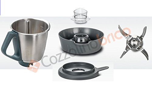 boccale completo bimby tm5 nuovo (boccale,farfalla,coperchio,misurino,gruppo coltelli)