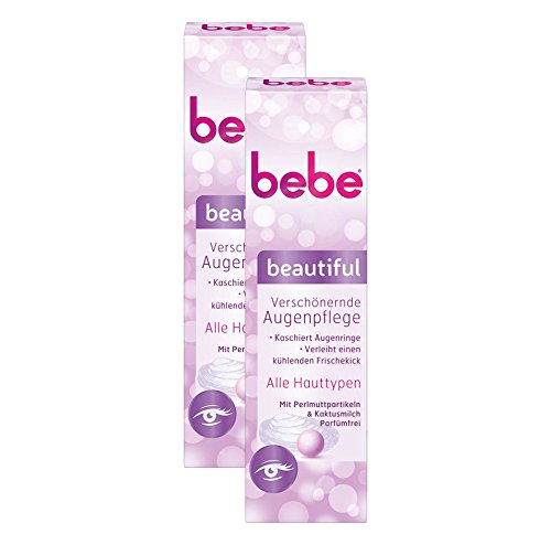 Preisvergleich Produktbild bebe beautiful Verschönernde Augenpflege / Kaschierende Augencreme ohne Parfüm - für alle Hauttypen / 2 x 15ml