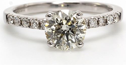 Precious Jewels UK - DIAMOND Solitaire Engagement Ring 1.45ct 18ct White Gold. Certificate By AGI