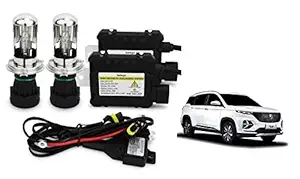 RS Enterprises Cars MG-Hector H4 - HID Conversion Light Kit ( 2 HID Light , 2 Blaster , Wiring ) Vehicle HID Kit for Car Headlight