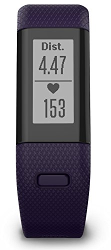 Garmin vÃ­vosmart HR+ Fitness-Tracker - GPS-fÃ¤hig, Herzfrequenzmessung am Handgelenk, Smart Notifications Purple, M - L, 010-01955-31