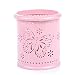 Produktbild Badalink Eisen Abnehmbar Hohle Runde Schmetterling Muster Schreibgeräteetui Pencil Pot Pen Halter Pen Holder Veranstalter 7.5 x10cm - Rosa