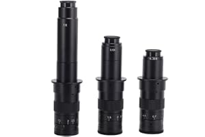 C-fäste för zoom lins 0,7–4,5 x för mikrokamera C-Mount (180 X) | Tydlig visuell, justerbar mag, elektrisk reparation, smyckeskontroll, LCD-skärmanalys