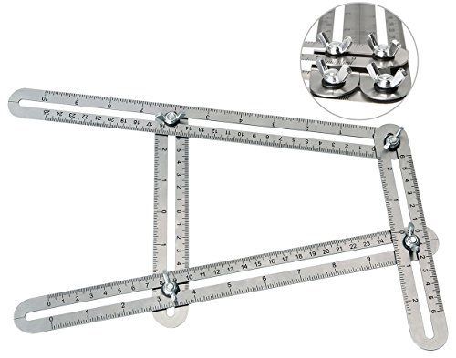 Angle-izer Vorlage Werkzeug Mess-Lineale Falten Edelstahl misst alle Winkel und Formen stark und langlebig