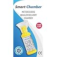 Smart Chamber Anti-Static Spacer Device with Mask, Metered Dose Inhaler Delivery Chamber with Audio Alert for Efficient Inhaling (Medium)